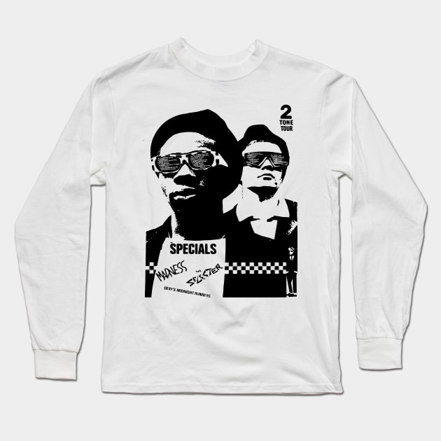 The Specials Band Enjoy Popular With Many Songs Retro Classic Art Specials Band 2 Tone Tour 2 Tone Long Sleeve T-Shirt by morningmarcel